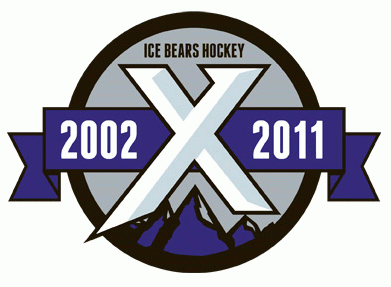 knoxville ice bears 2011 anniversary logo iron on heat transfer